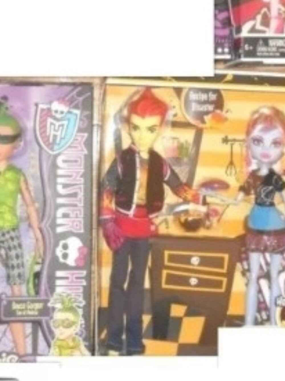 Lot of MONSTER HIGH DOLLS:Duece Gorgon Abbey Bominable Heath Burns